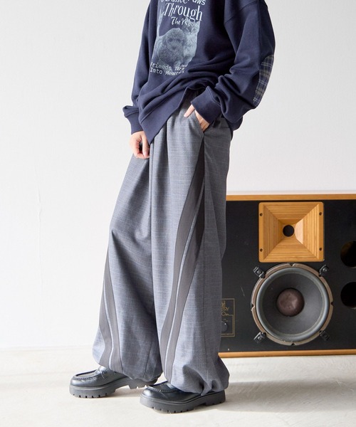 PBLIM（ページボーイリム）の「《UNISEX》チェックラインパンツ（その他パンツ・レディース・ライトグレー/チャコールグレー・MEDIUM/LARGE）」の17枚目の写真