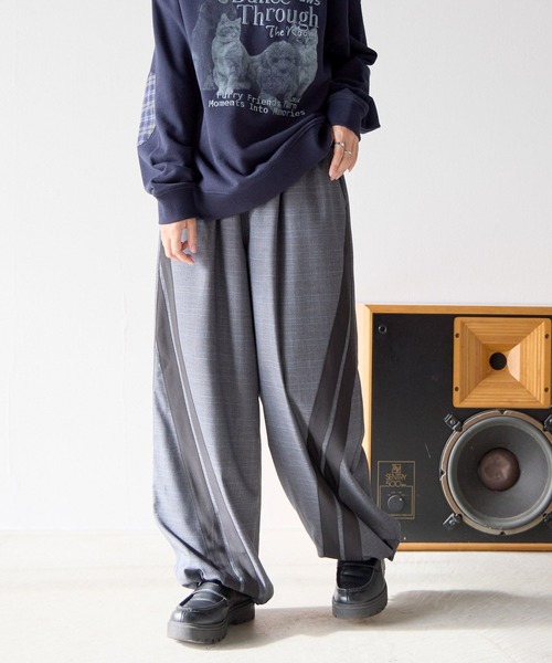 PBLIM（ページボーイリム）の「《UNISEX》チェックラインパンツ（その他パンツ・レディース・ライトグレー/チャコールグレー・MEDIUM/LARGE）」の12枚目の写真