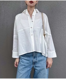 シアーリネンバックフレアシャツ│Emma Taylor│165cm│STYLEDOOR 