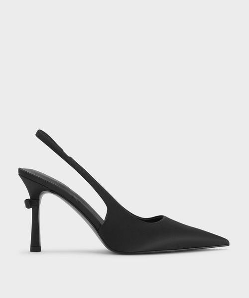 CHARLES & KEITH（チャールズ & キース）の「Brantley ブラントリー ボウスリングバックパンプス（パンプス・レディース・ピンク/ブラック系その他2・25cm/24.5cm/23.5cm/23cm/22.5cm）」の4枚目の写真