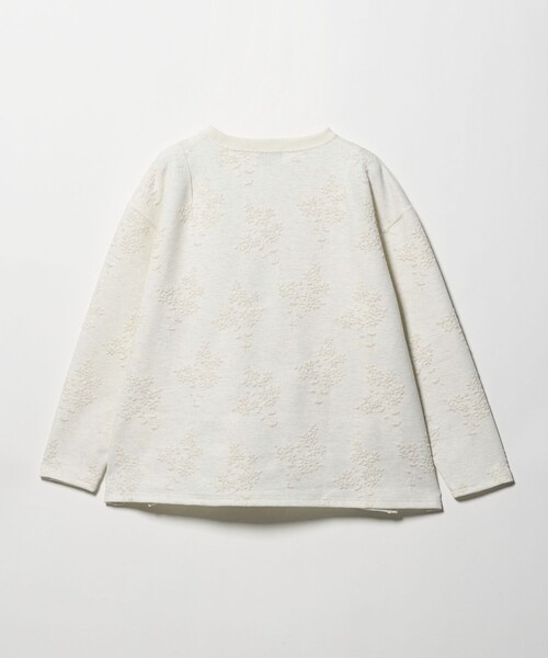 UNITED ARROWS(ユナイテッドアローズ)の「フラワー ジャガード スウェット(スウェット・レディース・ナチュラル/ライトグレー/ホワイト・FREE)」の10枚目の写真