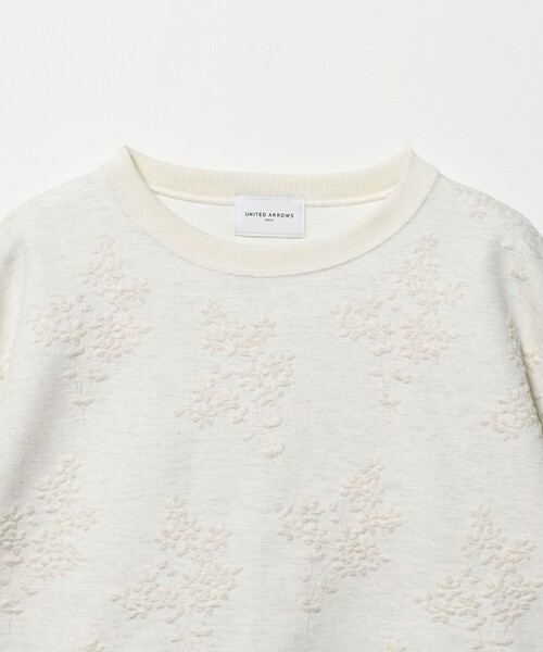 UNITED ARROWS(ユナイテッドアローズ)の「フラワー ジャガード スウェット(スウェット・レディース・ナチュラル/ライトグレー/ホワイト・FREE)」の11枚目の写真