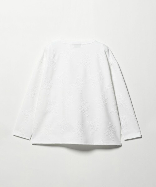 UNITED ARROWS(ユナイテッドアローズ)の「フラワー ジャガード スウェット(スウェット・レディース・ナチュラル/ライトグレー/ホワイト・FREE)」の13枚目の写真