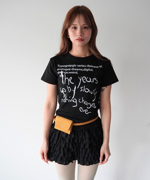 SANSeLF(サンセルフ)の「【SANSeLF】ティアードフリルショートパンツ saw26s024(その他パンツ・レディース・ホワイト/ブラック・FREE)」の5枚目の写真