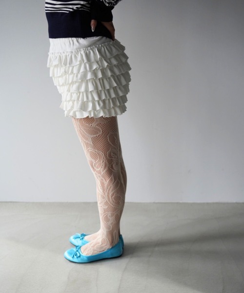 SANSeLF(サンセルフ)の「【SANSeLF】ティアードフリルショートパンツ saw26s024(その他パンツ・レディース・ホワイト/ブラック・FREE)」の18枚目の写真