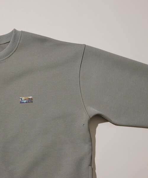 FREAK'S STORE（フリークスストア）の「ビッグシルエット ダンボール ワンポイントロゴ スナップボタン スピンドル スウェットカーディガン（カーディガン/ボレロ・メンズ・その他9/チャコールグレー/オリーブ/ブラック/ライトグレー/ブラウン/ベージュ・LARGE/SMALL/MEDIUM）」の12枚目の写真