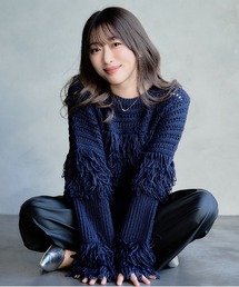『DAESE TOKYO/デセトウキョウ』メッシュフリンジ切替プルオーバー