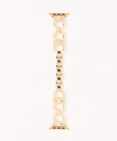 styiro(スタイロ)の「【パチっと外すだけ】Apple Watch Band メタルチェーン / 中折れクラスプ式(デジタル腕時計・レディース・プラチナム/ゴールド/ブラック/シルバー・42mm/38mm)」の6枚目の写真