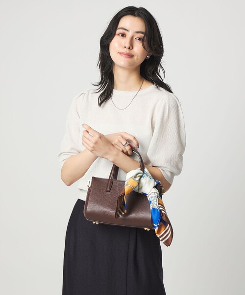 green label relaxing（グリーンレーベルリラクシング）の「ハニカム タック スリーブ プルオーバー ニット（ニット/セーター・レディース・ライトグレー/ライトブルー/ダークブラウン/イエロー・FREE）」の18枚目の写真