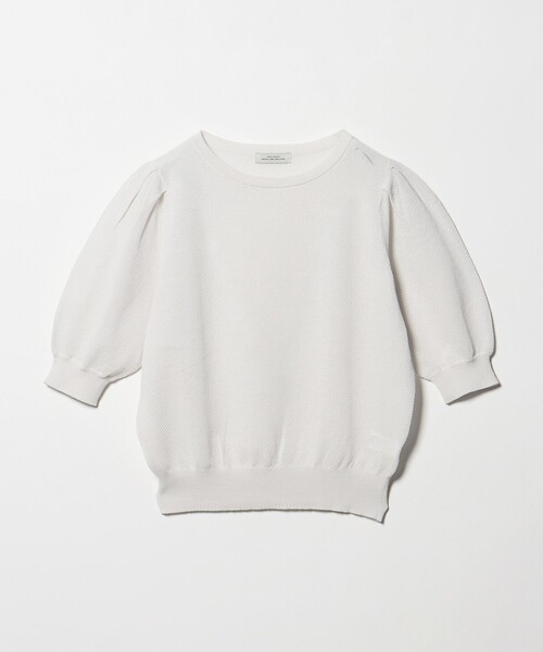 green label relaxing（グリーンレーベルリラクシング）の「ハニカム タック スリーブ プルオーバー ニット（ニット/セーター・レディース・ライトグレー/ライトブルー/ダークブラウン/イエロー・FREE）」の12枚目の写真