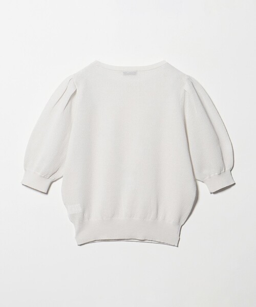 green label relaxing（グリーンレーベルリラクシング）の「ハニカム タック スリーブ プルオーバー ニット（ニット/セーター・レディース・ライトグレー/ライトブルー/ダークブラウン/イエロー・FREE）」の13枚目の写真