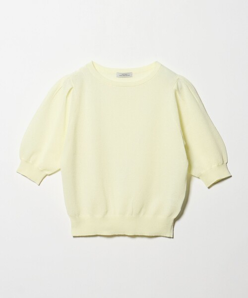 green label relaxing（グリーンレーベルリラクシング）の「ハニカム タック スリーブ プルオーバー ニット（ニット/セーター・レディース・ライトグレー/ライトブルー/ダークブラウン/イエロー・FREE）」の17枚目の写真