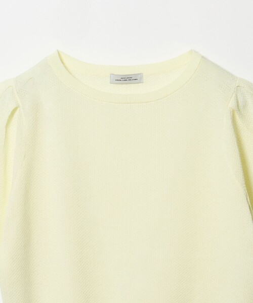 green label relaxing（グリーンレーベルリラクシング）の「ハニカム タック スリーブ プルオーバー ニット（ニット/セーター・レディース・ライトグレー/ライトブルー/ダークブラウン/イエロー・FREE）」の18枚目の写真