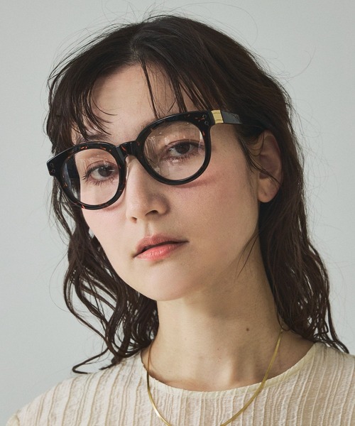 qualite（カリテ）の「【世界が認めた鯖江製】UVカットクリアボストンメガネ（メガネ・レディース・ブラウン/ブラック・フリー）」の10枚目の写真