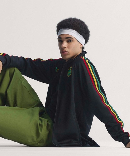 adidas（アディダス）の「ジャマイカ代表 オリジナルス トラックトップ / ジャージ / アディダス adidas（ジャージ・メンズ・ブラック・SMALL/XX-LARGE/XXX-LARGE/LARGE/MEDIUM/X-LARGE）」の5枚目の写真