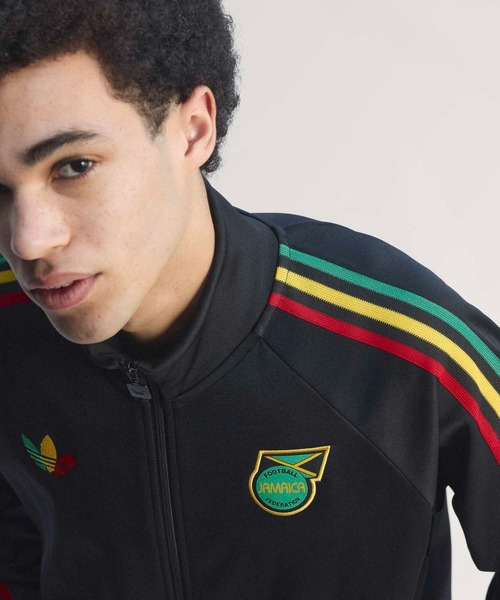 adidas（アディダス）の「ジャマイカ代表 オリジナルス トラックトップ / ジャージ / アディダス adidas（ジャージ・メンズ・ブラック・SMALL/XX-LARGE/XXX-LARGE/LARGE/MEDIUM/X-LARGE）」の8枚目の写真