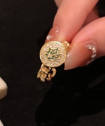 Coo+i（クーイ）の「麻雀牌モチーフオープンリング（リング）」