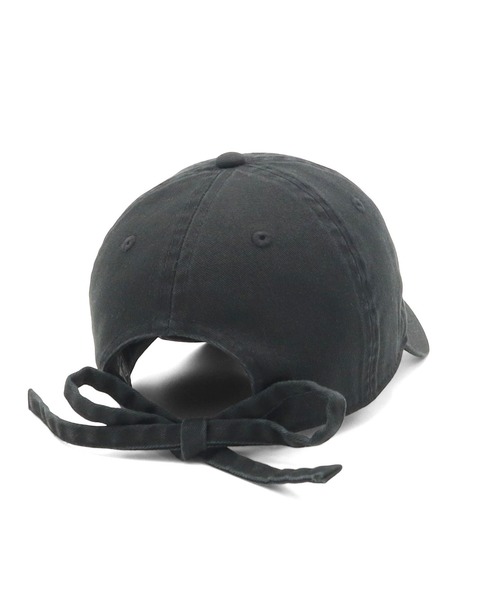 NEW ERA(ニューエラ)の「ニューエラキッズ YOUTH9TWENTY 手書き風ロゴリボンストラップ ONSPOTZ別注(キャップ・キッズ・ブラック/ストーン・52-56cm)」の3枚目の写真