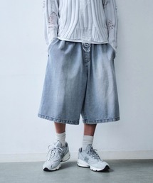 DAWNCE（ダウンス）の「イージーバギーデニムハーフパンツ（デニムパンツ）」