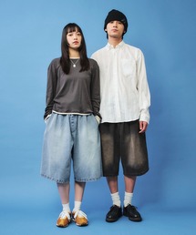 DAWNCE（ダウンス）の「ヴィンテージデザイン デニムハーフパンツ（デニムパンツ）」