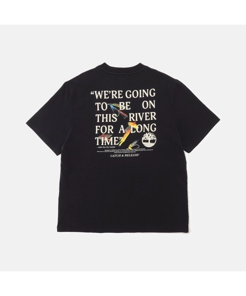 Timberland（ティンバーランド）の「キャッチ＆リリース グラフィック 半袖 Tシャツ ユニセックス（Tシャツ/カットソー・メンズ・ブラック・XX-LARGE/X-LARGE/SMALL/MEDIUM/LARGE）」の5枚目の写真