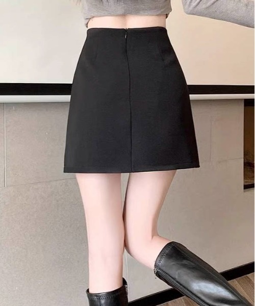 Per sist ence(パーシエンス)の「ラップデザインミニスカート(スカート・レディース・ベージュ/グレー/ブラック・MEDIUM/LARGE/SMALL)」の6枚目の写真