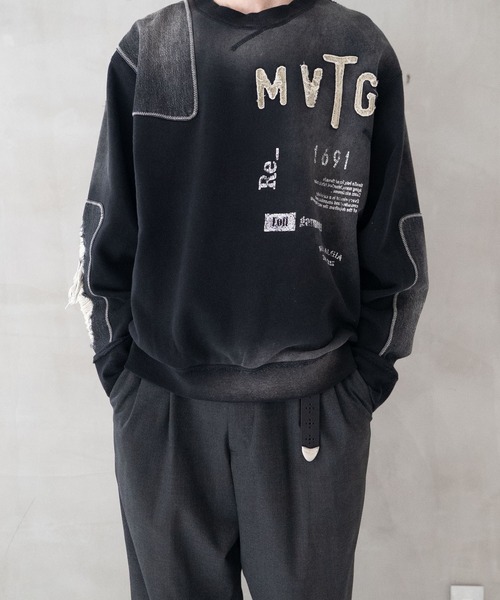 Iroquois（イロコイ）の「HUNTING SWEATSHIRT（スウェット・メンズ・グレー×サックスブルー/グレー/ブラック×ブラック/ホワイト系その他・5/3/4/2）」の14枚目の写真