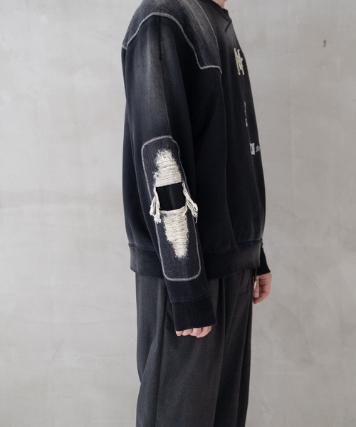 Iroquois（イロコイ）の「HUNTING SWEATSHIRT（スウェット・メンズ・グレー×サックスブルー/グレー/ブラック×ブラック/ホワイト系その他・5/3/4/2）」の16枚目の写真