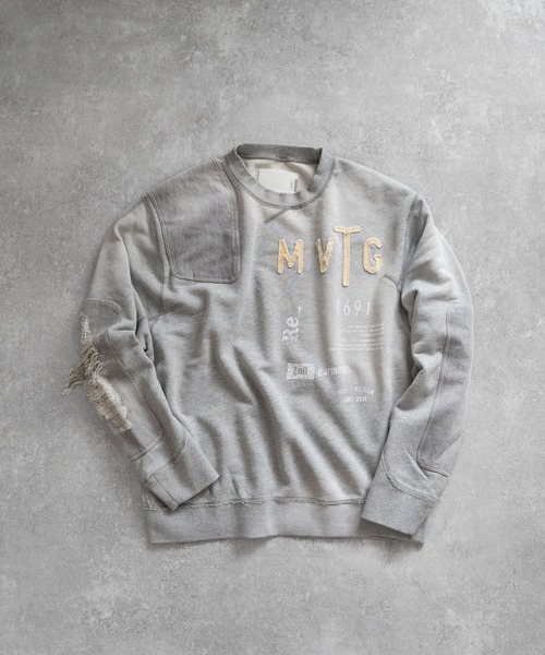 Iroquois（イロコイ）の「HUNTING SWEATSHIRT（スウェット・メンズ・グレー×サックスブルー/グレー/ブラック×ブラック/ホワイト系その他・5/3/4/2）」の17枚目の写真