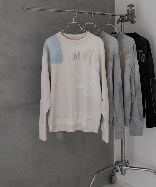 Iroquois（イロコイ）の「HUNTING SWEATSHIRT（スウェット・メンズ・グレー×サックスブルー/グレー/ブラック×ブラック/ホワイト系その他・5/3/4/2）」の7枚目の写真