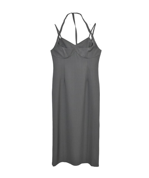 Reurie'（レウリィ）の「オリジナルレイヤードワンピース / キャミワンピ ノースリーブ ビスチェ きれいめ フェミニン 大人カジュアル オケージョン お呼ばれコーデ セットアップ着用可能（ワンピース・レディース・グレー/ブラック/アイボリー・SMALL/MEDIUM）」の11枚目の写真