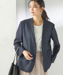 SHIPS｜シップスのノーカラージャケット通販 - ZOZOTOWN