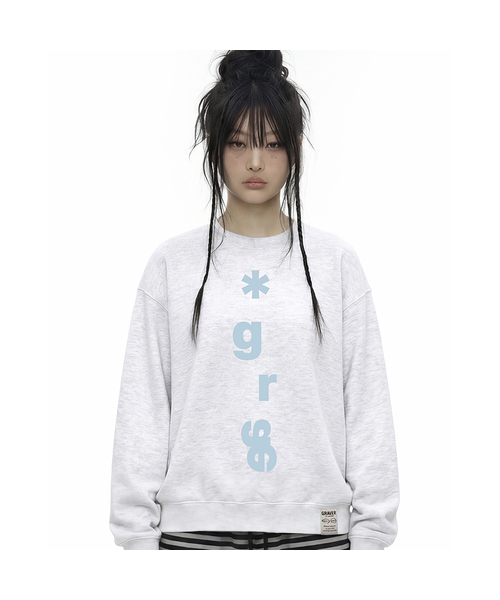 GRAVER（グレーバー）の「[ユニセックス]GRAE-S バーティカル スウェットシャツ_4カラー（スウェット・レディース・ブラック/ホワイト/ダークブラウン/ネイビー・LARGE/MEDIUM/SMALL）」の2枚目の写真