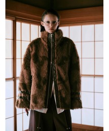 CREO STORE（クレオストア）の「【TAJEN:T】COW PATTERN FAR JACKET/ アニマル柄ファージャケット/ ファーアウター（ブルゾン）」