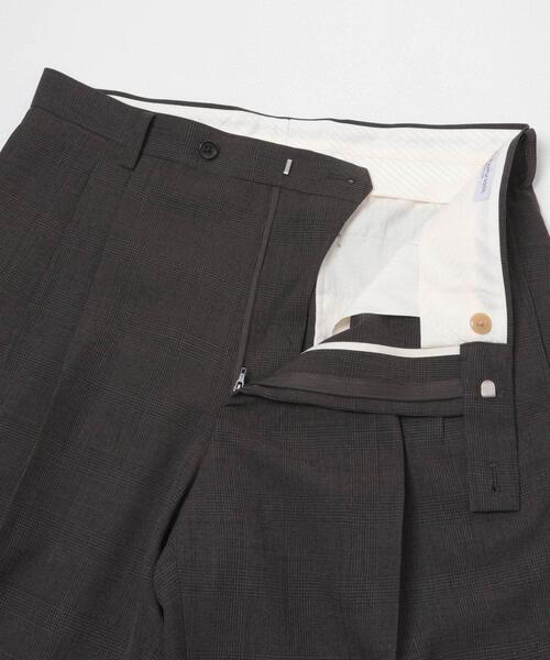 URBAN RESEARCH DOORS（アーバンリサーチドアーズ）の「LIFE STYLE TAILOR　ウーリーノグレンチェック2タックパンツ（スーツパンツ・メンズ・ブラウン・SMALL/X-LARGE/LARGE/MEDIUM）」の10枚目の写真