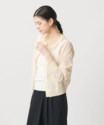 BEAUTY&YOUTH UNITED ARROWS | ライン クルーネック カーディガン ウォッシャブル(カーディガン/ボレロ)