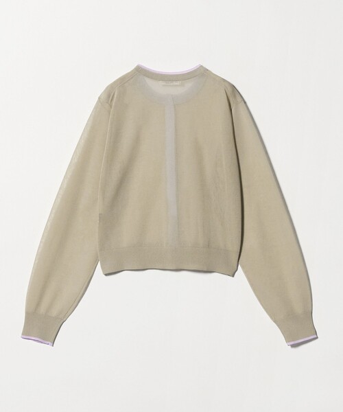 BEAUTY&YOUTH UNITED ARROWS(ビューティーアンドユースユナイテッドアローズ)の「ライン クルーネック カーディガン ウォッシャブル(カーディガン/ボレロ・レディース・ベージュ/オフホワイト/ブラック・FREE)」の17枚目の写真