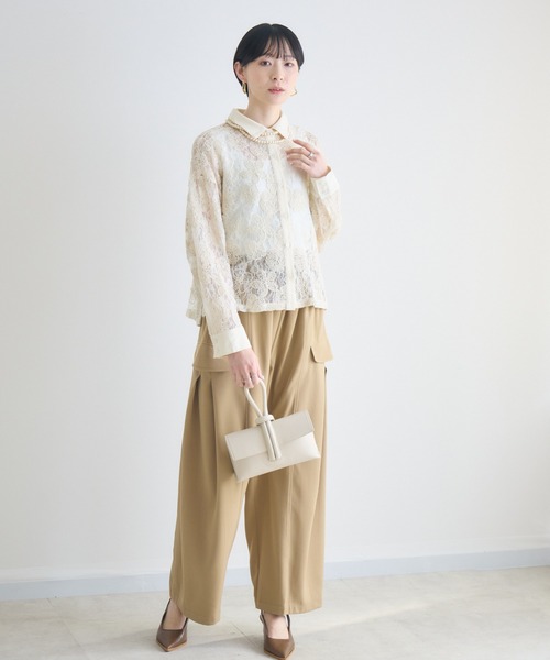 Paradise Picnic(パラダイスピクニック)の「レースブラウス(シャツ/ブラウス・レディース・アイボリー/ブラック・FREE)」の18枚目の写真