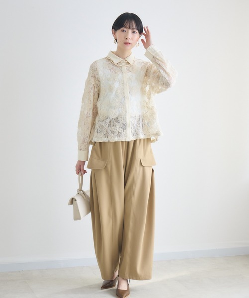 Paradise Picnic(パラダイスピクニック)の「レースブラウス(シャツ/ブラウス・レディース・アイボリー/ブラック・FREE)」の11枚目の写真