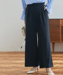 Pierrot（ピエロ）の「ゴールドボタンワイドパンツ（その他パンツ）」