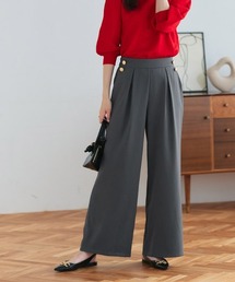 Pierrot（ピエロ）の「ゴールドボタンワイドパンツ（その他パンツ）」