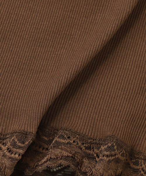 JOURNAL STANDARD relume(ジャーナルスタンダード レリューム)の「スーピマコットンストレッチレースキャミソール(タンクトップ・レディース・ブラック系その他/ホワイト/ブラウン・FREE)」の12枚目の写真