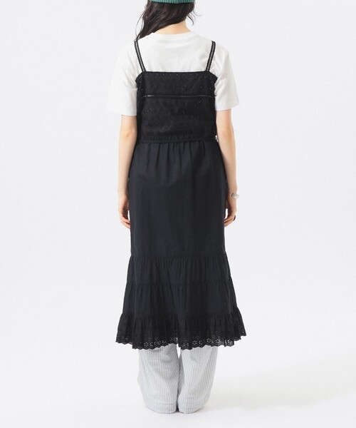 BEAMS BOY（ビームスボーイ）の「カットワーク キャミワンピース（ワンピース・レディース・ブラック/オフホワイト・2/1）」の13枚目の写真