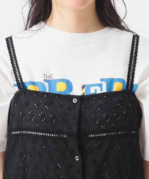 BEAMS BOY（ビームスボーイ）の「カットワーク キャミワンピース（ワンピース・レディース・ブラック/オフホワイト・2/1）」の14枚目の写真