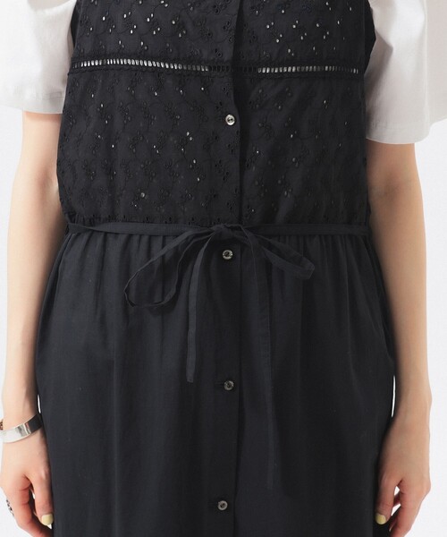 BEAMS BOY（ビームスボーイ）の「カットワーク キャミワンピース（ワンピース・レディース・ブラック/オフホワイト・2/1）」の15枚目の写真