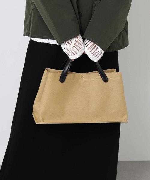 Gready Brilliant（グレディブリリアン）の「キャンバス横長トート（トートバッグ・レディース・ブラック/ベージュ・FREE）」の3枚目の写真
