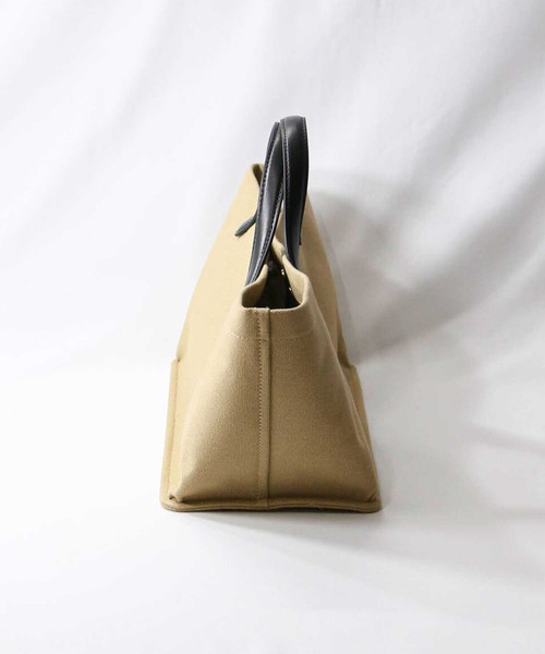 Gready Brilliant（グレディブリリアン）の「キャンバス横長トート（トートバッグ・レディース・ブラック/ベージュ・FREE）」の6枚目の写真