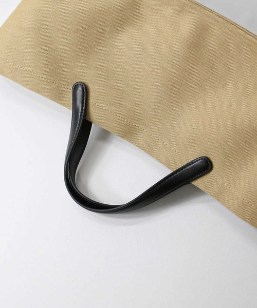 Gready Brilliant（グレディブリリアン）の「キャンバス横長トート（トートバッグ・レディース・ブラック/ベージュ・FREE）」の9枚目の写真