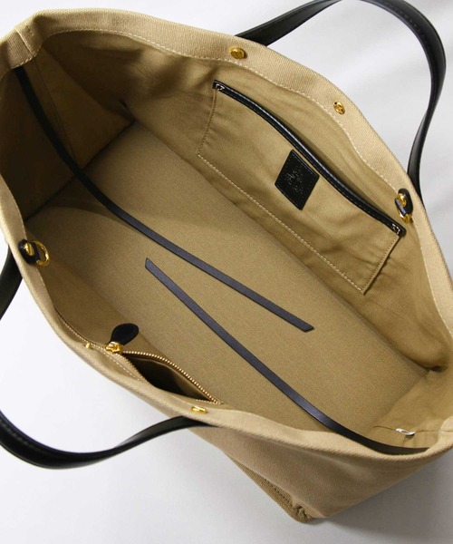 Gready Brilliant（グレディブリリアン）の「キャンバス横長トート（トートバッグ・レディース・ブラック/ベージュ・FREE）」の10枚目の写真