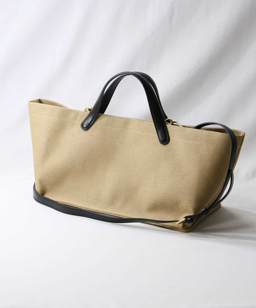 Gready Brilliant（グレディブリリアン）の「キャンバス横長トート（トートバッグ・レディース・ブラック/ベージュ・FREE）」の15枚目の写真